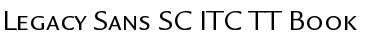 Legacy Sans SC ITC TT Book Font