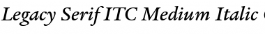 Legacy Serif ITC Medium Italic