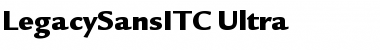 LegacySansITC-Ultra Font