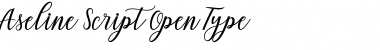 Aseline Script Regular Aseline Script Regular
