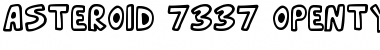 Asteroid 7337 Regular Font