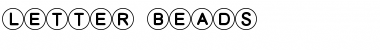 Letter Beads Regular Font