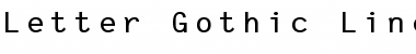 Letter Gothic Line Font