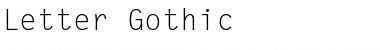 Letter Gothic Font