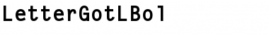 LetterGotLBol Font