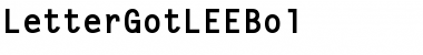 Download LetterGotLEEBol Font