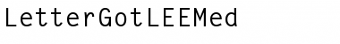 Download LetterGotLEEMed Font