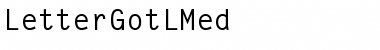 LetterGotLMed Font