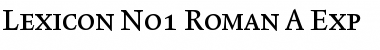 Lexicon No1 Roman A Exp Font