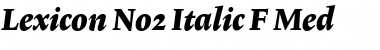 Lexicon No2 Italic F Med Font