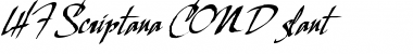 LHF Scriptana COND slant Font