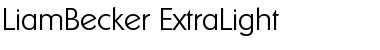 Download LiamBecker-ExtraLight Font