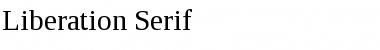 Liberation Serif Regular Font