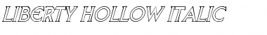 Liberty Hollow Italic Font