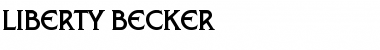 Liberty Becker Regular Font