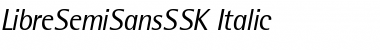 LibreSemiSansSSK Italic Font