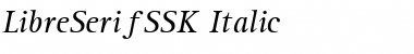 LibreSerifSSK Italic