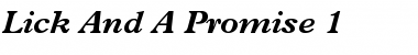 Download Lick And A Promise 1 Font Download Lick And A Promise 1 Font