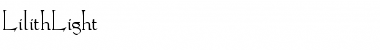 LilithLight Font LilithLight Font