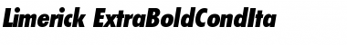 Download Limerick-ExtraBoldCondIta Font