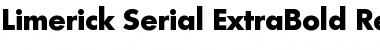 Limerick-Serial-ExtraBold Regular Font