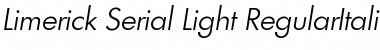 Limerick-Serial-Light Font