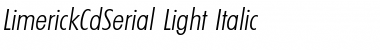 LimerickCdSerial-Light Italic