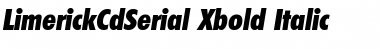 LimerickCdSerial-Xbold Italic Font