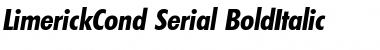 LimerickCond-Serial BoldItalic Font