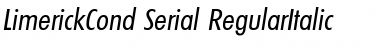 LimerickCond-Serial Font