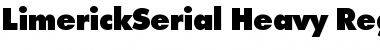 Download LimerickSerial-Heavy Font