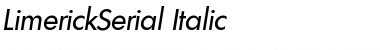 LimerickSerial Italic