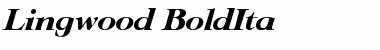Lingwood-BoldIta Regular Font