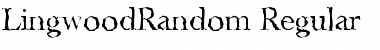 LingwoodRandom Regular Font