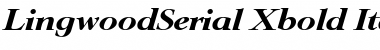 LingwoodSerial-Xbold Italic Font