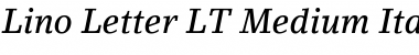 LinoLetter LT Medium Italic Font
