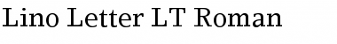 LinoLetter LT Roman Regular Font