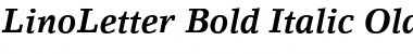 LinoLetter RomanOsF Bold Italic