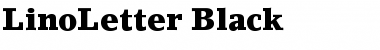 LinoLetter-Black Black Font