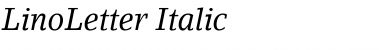 LinoLetter RomanItalic