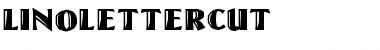LinoLetterCut Regular Font