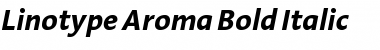 LinotypeAroma Bold Italic Font