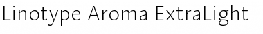 LinotypeAroma ExtraLight Font