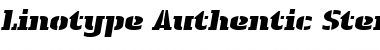 LTAuthenticStencil Black Font LTAuthenticStencil Black Font