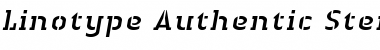 LTAuthenticStencil Italic