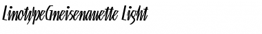 Download LTGneisenauette Light Font
