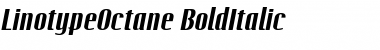 LTOctane BoldItalic Font