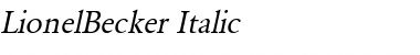 LionelBecker Italic