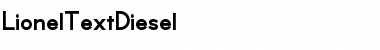 LionelTextDiesel Regular Font