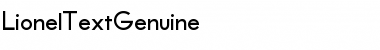 LionelTextGenuine Regular Font